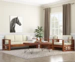 Victor 3+1+1 Wooden Sofa Set