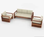 Victor 3+1+1 Wooden Sofa Set - Image 4