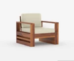 Victor 3+1+1 Wooden Sofa Set - Image 7