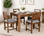 Vosges Sheesham Wood 4 Seater Dining Set In Provincial Teak Finish
