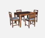 Vosges Sheesham Wood 4 Seater Dining Set In Provincial Teak Finish - Image 2