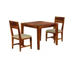 Woodora 2 Seater Dining Set With Cushion - Image 4