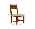 Woodora 2 Seater Dining Set With Cushion - Image 9